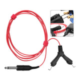 Maxbell 180cm Tattoo Clip Cord Tattoo Hook Line Silicone Tattoo Wire Cable Red