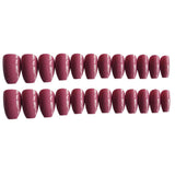 Maxbell 24pcs Women False Nail Art Tips Full Cover Press On Fake Nails Charms Pink