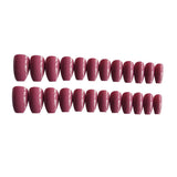 Maxbell 24pcs Women False Nail Art Tips Full Cover Press On Fake Nails Charms Pink