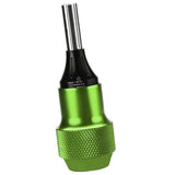 Maxbell AluminumAlloy Tattoo Grip Tube Adjustable Cartridge Tattoo Grip Handle Green