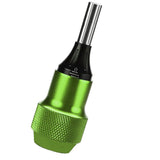 Maxbell AluminumAlloy Tattoo Grip Tube Adjustable Cartridge Tattoo Grip Handle Green