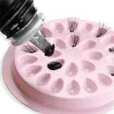 10x Disposable Eyelash Extension Glue Holder Tray False Lashes Pallet Pink