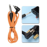 Maxbell Tattoo Power Supply Silicone RCA Connector Clip Cord Tattoo Hook Line Orange 1