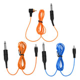 Maxbell Tattoo Power Supply Silicone RCA Connector Clip Cord Tattoo Hook Line Orange 1