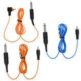Maxbell Tattoo Power Supply Silicone RCA Connector Clip Cord Tattoo Hook Line Orange 1