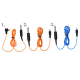 Maxbell Tattoo Power Supply Silicone RCA Connector Clip Cord Tattoo Hook Line Orange 1