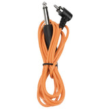 Maxbell Tattoo Power Supply Silicone RCA Connector Clip Cord Tattoo Hook Line Orange 1