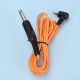 Maxbell Tattoo Power Supply Silicone RCA Connector Clip Cord Tattoo Hook Line Orange 1