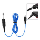 Maxbell Tattoo Power Supply Silicone RCA Connector Clip Cord Tattoo Hook Line Blue