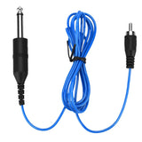 Maxbell Tattoo Power Supply Silicone RCA Connector Clip Cord Tattoo Hook Line Blue
