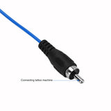 Maxbell Tattoo Power Supply Silicone RCA Connector Clip Cord Tattoo Hook Line Blue