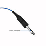 Maxbell Tattoo Power Supply Silicone RCA Connector Clip Cord Tattoo Hook Line Blue