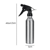 Aluminum Empty Hair Styling Trigger Spray Bottle Fine Mist Sprayer 250ml Silver