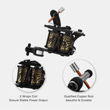 Maxbell 1 Set 8Wraps Tattoo Shader Machine Iron Coil Tattoo Machine Shader & Liner