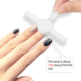 Maxbell Cat Eye UV Gel Polish Magnetic Phototherapy Light Nail Dryer Curing Lamp White