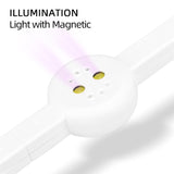 Maxbell Cat Eye UV Gel Polish Magnetic Phototherapy Light Nail Dryer Curing Lamp White