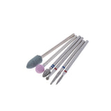 Maxbell 6pcs Diamond Nail Art Drill Bits Brush Set Manicure Polishing Head 3/32'' 02