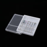 Maxbell 6pcs Diamond Nail Art Drill Bits Brush Set Manicure Polishing Head 3/32'' 02