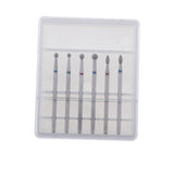 Maxbell 6pcs Diamond Nail Art Drill Bits Brush Set Manicure Polishing Head 3/32'' 04