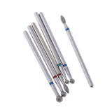 Maxbell 6pcs Diamond Nail Art Drill Bits Brush Set Manicure Polishing Head 3/32'' 04