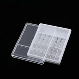 Maxbell 6pcs Diamond Nail Art Drill Bits Brush Set Manicure Polishing Head 3/32'' 04