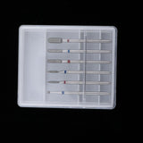 Maxbell 6pcs Diamond Nail Art Drill Bits Brush Set Manicure Polishing Head 3/32'' 07