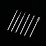 Maxbell 6pcs Diamond Nail Art Drill Bits Brush Set Manicure Polishing Head 3/32'' 07