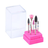 Maxbell 8X Nail File Bit Manicure Pedicure Drill Bits Manicure Tool wit Storage Case