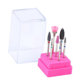 Maxbell 8X Nail File Bit Manicure Pedicure Drill Bits Manicure Tool wit Storage Case