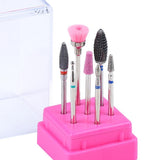 Maxbell 8X Nail File Bit Manicure Pedicure Drill Bits Manicure Tool wit Storage Case