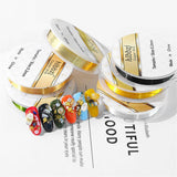Maxbell 1Roll Nail Art Accessories Nail Decoration Line for Nail Salon Light Golden