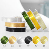 Maxbell 1Roll Nail Art Accessories Nail Decoration Line for Nail Salon Light Golden