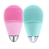 Maxbell Electric Vibrating Face Massager Deep Pore Cleansing Exfoliating Cleanser Pink