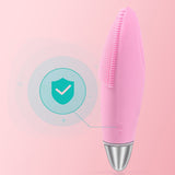 Maxbell Electric Vibrating Face Massager Deep Pore Cleansing Exfoliating Cleanser Pink