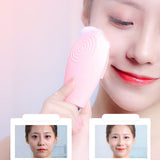 Maxbell Electric Vibrating Face Massager Deep Pore Cleansing Exfoliating Cleanser Pink