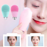 Maxbell Electric Vibrating Face Massager Deep Pore Cleansing Exfoliating Cleanser Pink