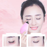 Maxbell Electric Vibrating Face Massager Deep Pore Cleansing Exfoliating Cleanser Pink