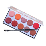 Maxbell 10 Colors Matte & Shimmering Eyeshadow Palette Eye Makeup Kit with Brush