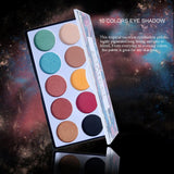 Maxbell 10 Colors Matte & Shimmering Eyeshadow Palette Eye Makeup Kit with Brush