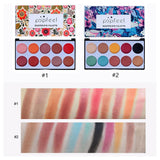 Maxbell 10 Colors Matte & Shimmering Eyeshadow Palette Eye Makeup Kit with Brush