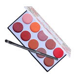Maxbell 10 Colors Matte & Shimmering Eyeshadow Palette Eye Makeup Kit with Brush