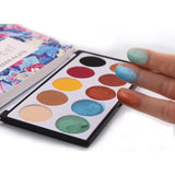 Maxbell 10 Color Matte&Shimmering Eyeshadow Palette Eye Shadow Makeup with Brush