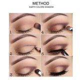 Maxbell 10 Color Matte&Shimmering Eyeshadow Palette Eye Shadow Makeup with Brush