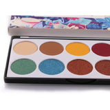 Maxbell 10 Color Matte&Shimmering Eyeshadow Palette Eye Shadow Makeup with Brush