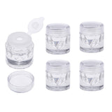Maxbell Empty Loose Powder Case with Sifter Refillable Eyeshadow Blusher Jars 3ml Single Hole