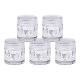 Maxbell Empty Loose Powder Case with Sifter Refillable Eyeshadow Blusher Jars 3ml Single Hole