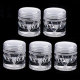 Maxbell Empty Loose Powder Case with Sifter Refillable Eyeshadow Blusher Jars 3ml Single Hole