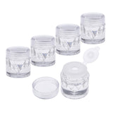 Maxbell Empty Loose Powder Case with Sifter Refillable Eyeshadow Blusher Jars 3ml Single Hole