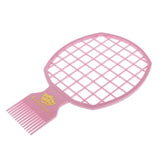 Maxbell 2 In 1 Afro Twist Hair Comb DIY Styling Hair Pick Twist Wave Curling Comb Pink