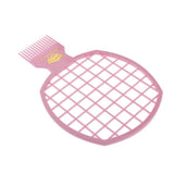 Maxbell 2 In 1 Afro Twist Hair Comb DIY Styling Hair Pick Twist Wave Curling Comb Pink